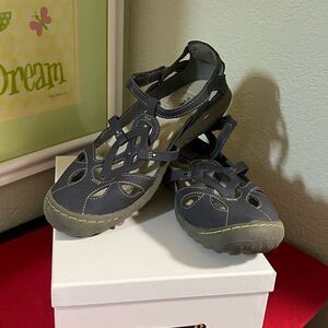 JBU Chic Navy Cut-Out Sandals